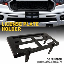 For 2019-2022 Ford Ranger 2020 2021 Front License Plate Bracket Holder Black New - £34.51 GBP