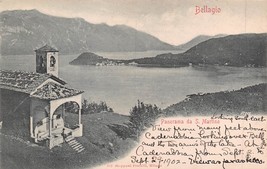Come Di Lago Lombardy Italia ~ Bellagio-Panorama Da S Martino ~1902 Foto - £7.39 GBP