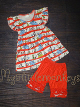 NEW Dr Seuss Tunic Dress &amp; Ruffle Shorts Girls Boutique Outfit Set  - £4.78 GBP+