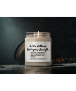 In the Stillness, Find Your Strength - 9oz Soy Wax Candle | Inspirationa... - $36.55 CAD