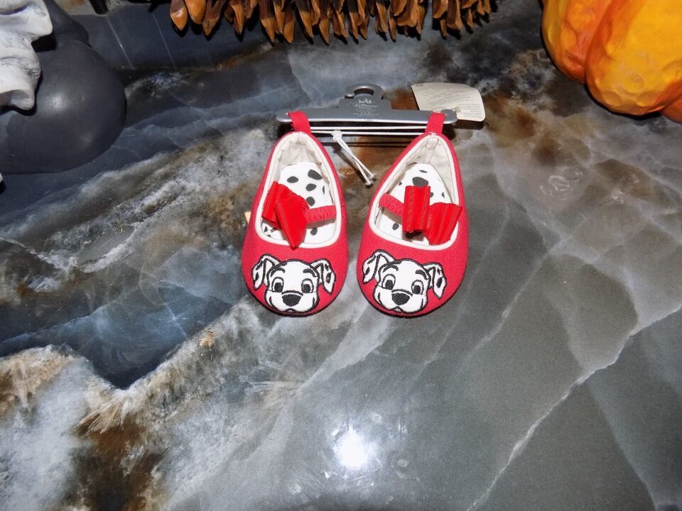 Primary image for DISNEY STORE 101 DALMATIAN RED SHOES SIZE 0/6 GIRL'S NEW