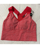 Victorias Secret PINK Sport Seamless Lined Padded Gym  Bra Small Red - $21.49