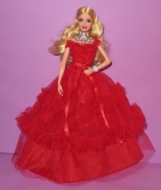Barbie Holiday 2018 Blonde Anniversary Red Gown Dress Millie Model Muse ... - $50.00