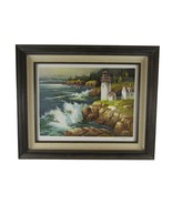 1977 Franklin Mint Lithograph Signed Tom Nicholas Winter Beach Framed 25... - $42.80