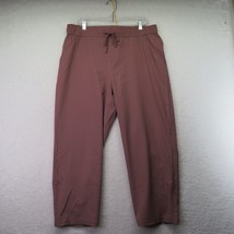 Eddie Bauer Pants Womens Sz Extra Large Pink Athletic Cropped Joggers Drawstring - $19.80