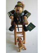KWO NRA Hunter on Stand w/Dog &amp; Rifle German Carved Wood 10 1/2&quot; Origina... - £72.05 GBP