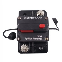 50 Amp Circuit Breaker,Waterproof,With Manual Reset,12V-48V Dc, For Car ... - $30.46