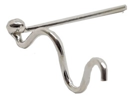 Snake Nose Stud Serpent 925 Sterling Silver 22g (0.6mm) Straight Pin L Bendable - £3.85 GBP