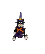 Adorable Mini Resin Halloween Cat Figurine Black String Jointed Arms &amp; Legs - £7.03 GBP