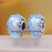 2022 Winter Collection Sterling Silve Moments Winter Blue Snowflake Mura... - £5.98 GBP+