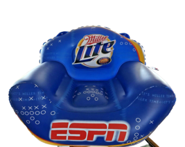 Miller Lite Brewing Company Inflatable Blowup ESPN Chair 18&quot; x 20&quot; x 15&quot; - £44.09 GBP