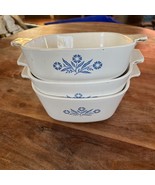 Lot of 3 Corning Ware Blue Cornflower Baking Dishes See Description - $34.79 CAD