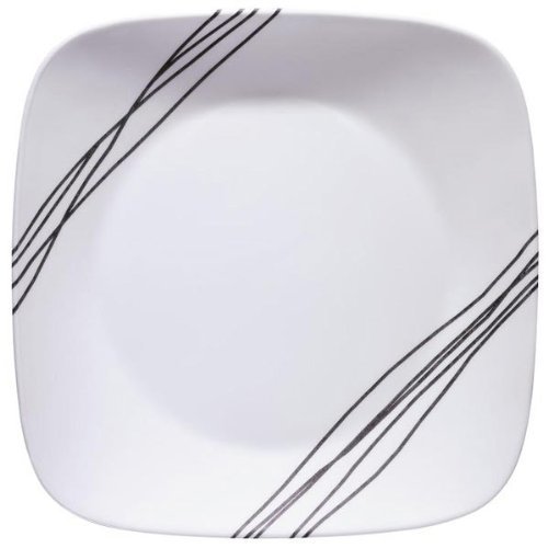 Corelle Simple Sketch Dinner Plate, 10-1/4-Inch, Square