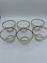 Set Of 6 Lifetime China Prairie Gold Water Glasses Vtg 1950s Wheat Dinnerware - £12.72 GBP