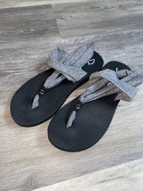 SKECHERS YOGA FOAM Flip Flops Black Thong Sandal Size 8 or 9?  Womens - £13.19 GBP