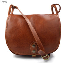 Women saddle bag handbag leather bag hobo bag shoulder bag brown crossbo... - $190.00