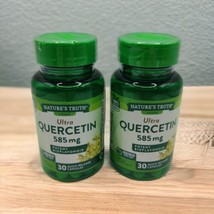 2x Nature&#39;s Truth Ultra Quercetin 585 MG Potent Bioflavonoid 30 Capsules 9/25 - £15.41 GBP