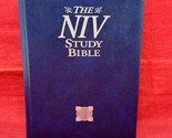 Zondervan NIV Study Bible Padded Blue Leather w/ Words of Christ in Red ... - $29.58
