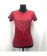 Harley Davidson Motor Co. Girls T-Shirt Size Small Red Short Sleeve - €11,75 EUR