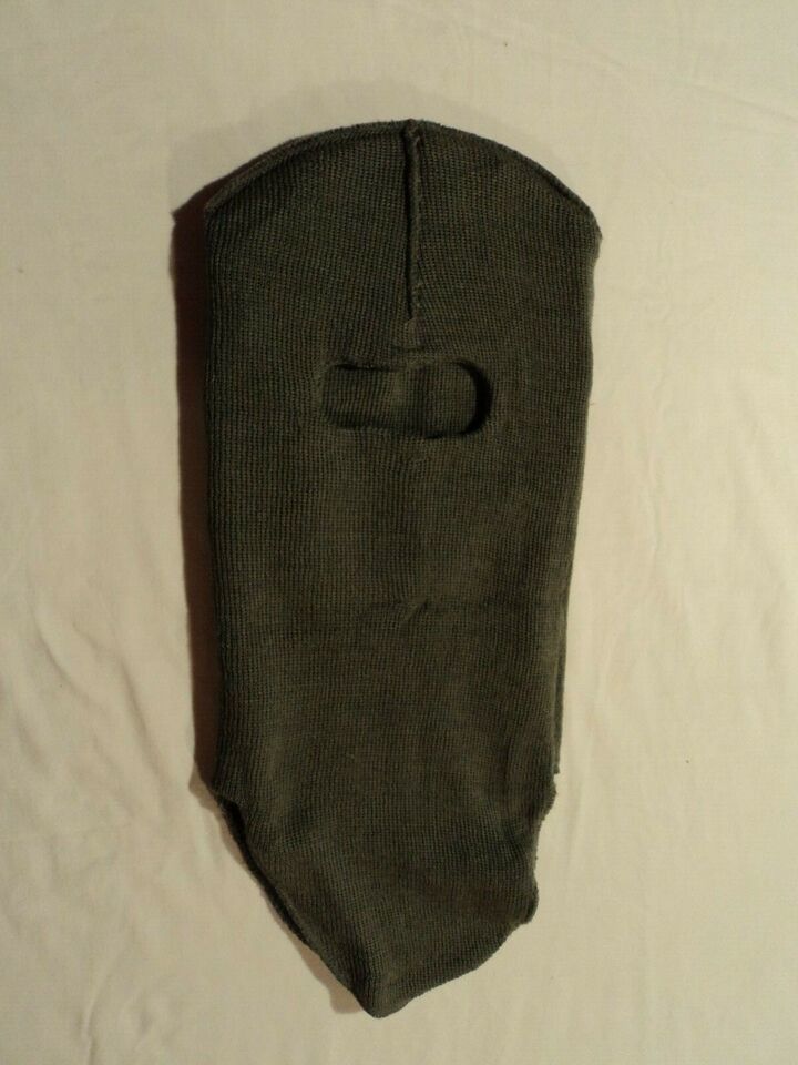 US MILITARY FOLIAGE GREEN EXTREME COLD WEATHER BALACLAVA KNIT HOOD WOOL ... - $12.38