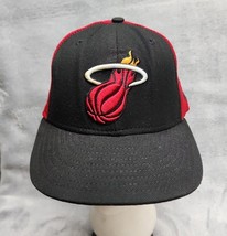 New Era 59Fifty SIZE 7 NBA  Miami Heat Black Red Fitted 5950 - £10.46 GBP