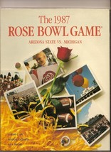 1987 Rose Bowl Game program Arizona State Michigan - £41.20 GBP