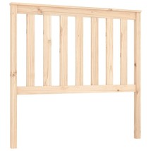vidaXL Bed Headboard Light Brown Solid Pine Wood 41.7 x 2.4 x 39.8 in - $2,644.15 MXN