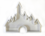 6x Cinderella Castle Fondant Cutter Cupcake Topper 1.75 IN USA FD513 - $6.99