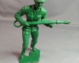 1960s Flamethrower Army Man WWII Plastic Soldier 5 1/2 in large size - $9.85