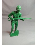 1960s Flamethrower Army Man WWII Plastic Soldier 5 1/2 in large size - £7.75 GBP