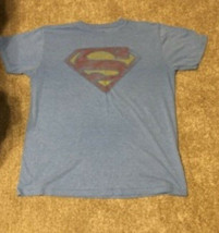Men&#39;s Novelty T-Shirt--Size Large--Blue--Superman - $5.99