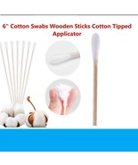 200pc Cotton Swabs Swab Q-tips 6" Long Wood - $7.95