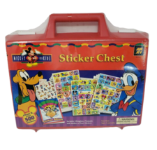 Vintage 1995 Disney Mickey For Kids Sticker Chest Over 500 Stickers + Album New - £66.87 GBP