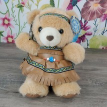 Pocahontas Dandee Anniversary Plush Teddy Bear 10&quot; 1995 Vintage - £14.94 GBP