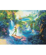 counted Cross stitch pattern Peter Pan in Neverland 495 x 371 stitches BN805 - $3.99