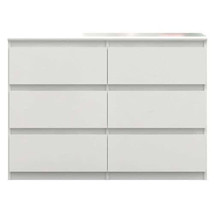 White Gloss Dresser Chest Of Drawers 110cm - £207.97 GBP