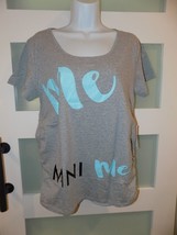 Angel Maternity Me-Mini Me SS Gray T-Shirt Size XL Women&#39;s NEW - £20.83 GBP