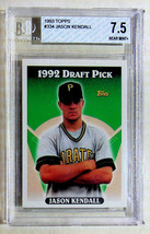 1993 Topps Baseball Card Jason Kendall #334 RC BGS 7.5 NM+ Cert #0001585809 - £3.92 GBP