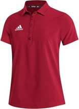 adidas Womens Stadium Polo Size:Medium Color:Team Power Red/White - £47.74 GBP