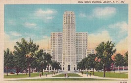 Albany New York NY State Office Building 1947 Postcard C30 - $2.99