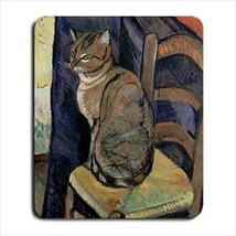 Cat Sitting On Chair Mouse Pad Mat Mousepad Suzanne Valadon Art - £13.47 GBP