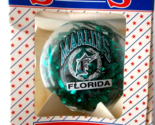 Glass Christmas Ornament FLORIDA MARLINS Licensed Sports - £9.40 GBP