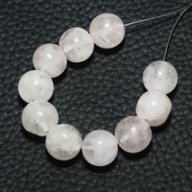 45.10cts Natural Rose Quartz Smooth Round Beads Loose Gemstone 10pcs Size 9mm - $8.23