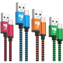 Usb C Cable 3A Fast Charge 4Pack 2/3/5/6 Ft, Usb A To Usb C Charger Cord, Usb Ty - £19.17 GBP