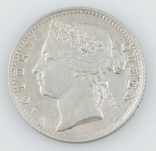1899 Straits Insediamenti 10 Centesimi Argento Moneta IN Extra Sottile S... - £82.07 GBP