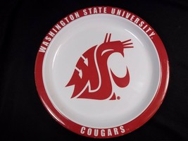 Round melamine plate WSU COUGARS 8.5&quot; Washington State University - £5.09 GBP