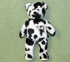 Holy Bears Cow Teddy B EAN Bag Plush 9&quot; Stuffed Animal Black White 2002 Toy - £7.11 GBP
