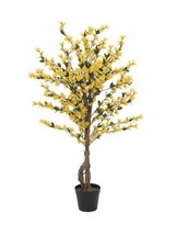 EUROPALMS Forsythienbaum With 3 Tribes, Artifical Plant, Yellow, 120cm - £57.36 GBP