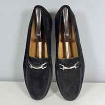 Mezlan Morella Shoes Black Suede Slip On Penny Loafers, Spain, Men&#39;s Size 13 - £46.43 GBP