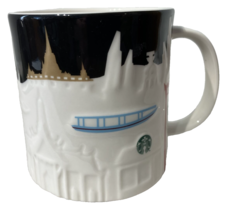 Starbucks Bangkok Coffee Cup Ceramic 2014 Relief Global Icon Mug Series 16oz - $46.04